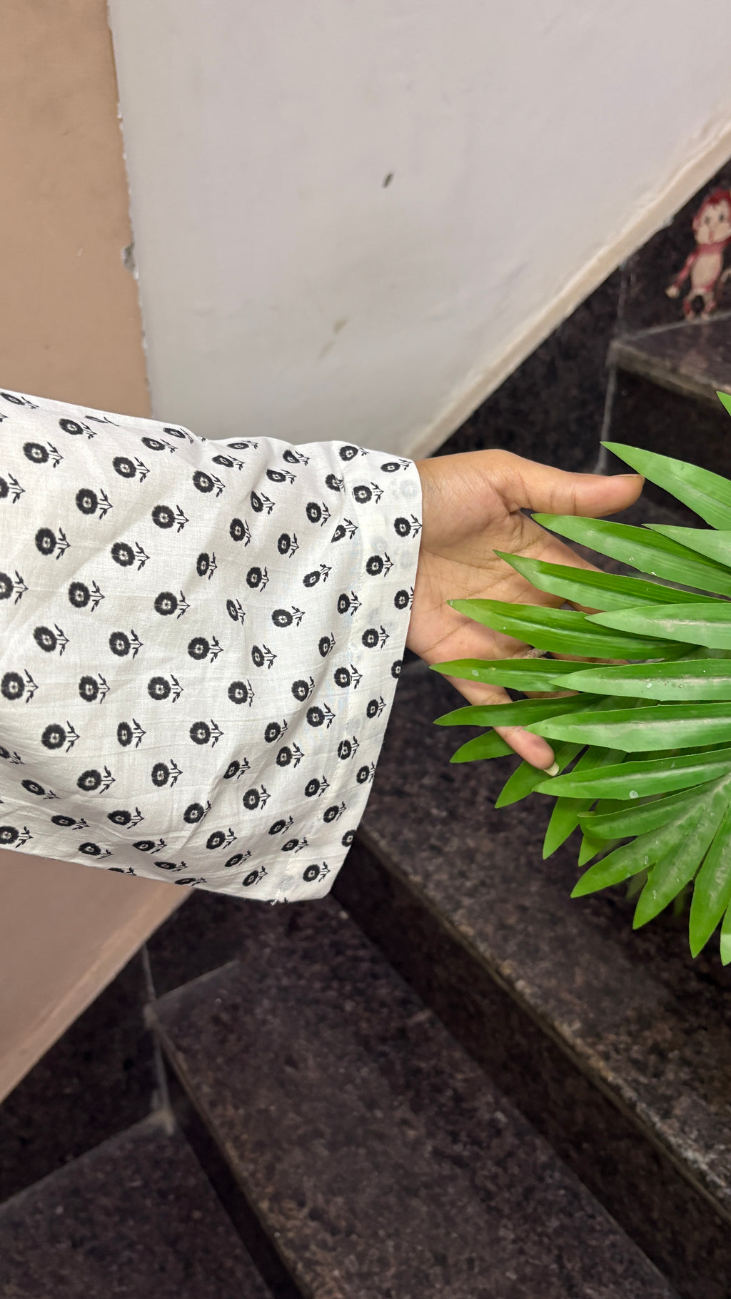 LAYLAH Printed Tie-Waist Cotton Kurti